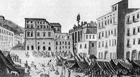 I francesi accampati a Napoli 1798 - 1799